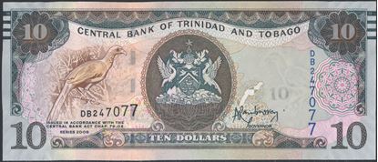 Picture of Trinidad & Tobago,P55,B231,10 Dollars,2006