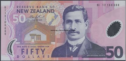Picture of New Zealand,P188,B134e,50 Dollars,2012