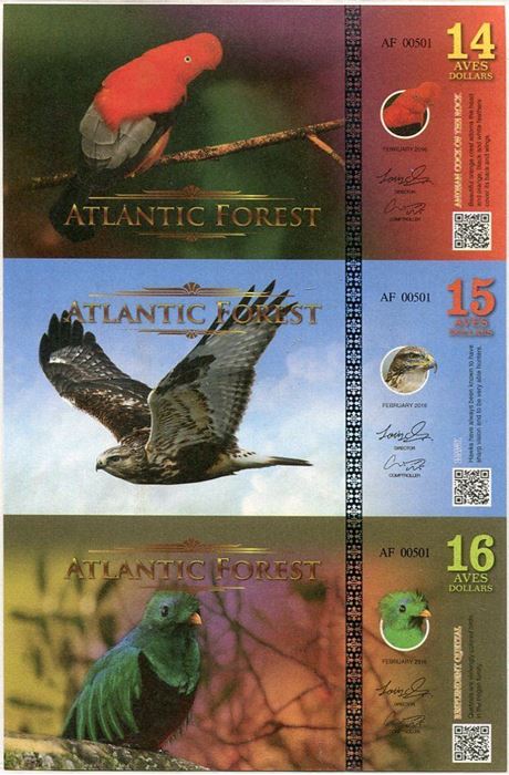 Picture of Atlantic Forest,14/15/16 Aves SET,201
