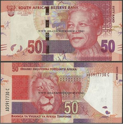 Picture of South Africa,P135,B764a,50 Rands
