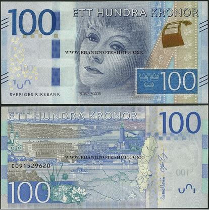 Picture of Sweden,P71,100 Kroner,2016