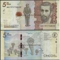 Picture of Colombia,P459a,5000 Pesos,2015,AA