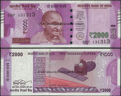 Picture of India,P116,B305a,2000 Rupess,2016