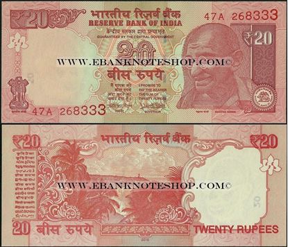 Picture of India,B293b,20 Rupees,2016