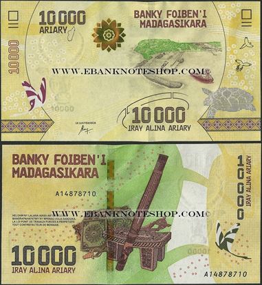 Picture of Madagascar,B338,10 000 Ariary,2017