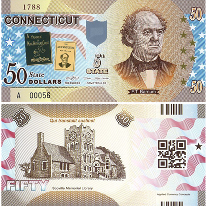 Picture of US State Dollar,5th State ,Connecticut,50 State Dollars