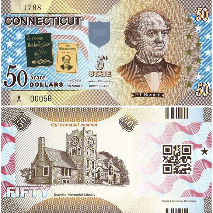 Picture of US State Dollar,5th State ,Connecticut,50 State Dollars