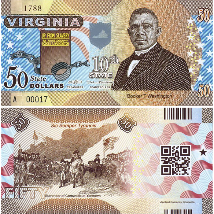 Picture of US State Dollar,10th State ,Virginia,50 State Dollars