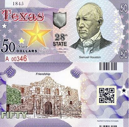 Picture of US State Dollar,28th State, Texas,50 State Dollars