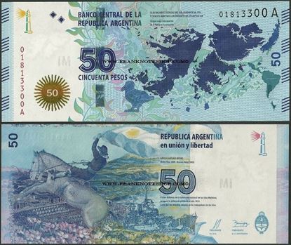 Picture of Argentina,P362,B414,50 Pesos,2015,Falklands,Comm
