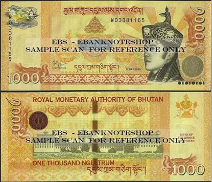 Picture of Bhutan,P36,B224,1000 Ngultrum,2016,Comm