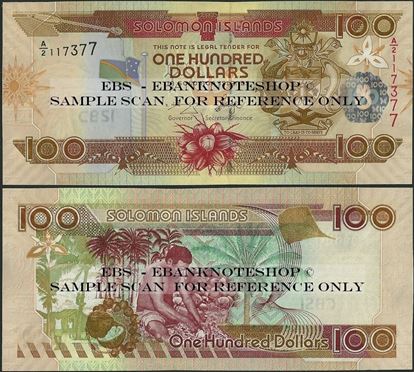 Picture of Solomon Islands,P30,B220a,100 Dollars,A/2,2006
