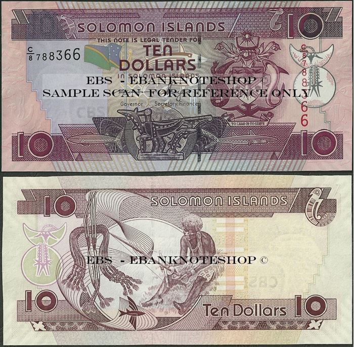 Picture of Solomon Islands,P27,B217c,10 Dollars,C/8