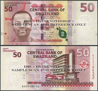 Picture of Swaziland,P38a,B233a,50 Emalangeni,2010