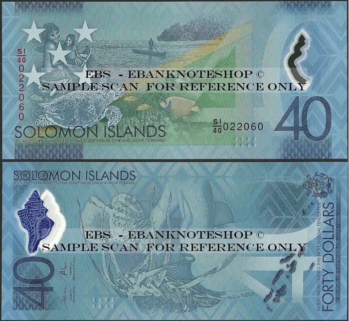 Picture of Solomon Islands,P37,B226a,40 Dollars,2018