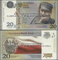 Picture of Poland,PNew,BNP822,20 Zloty,2018,Comm