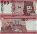 Picture of Hungary,P202a,B587.5,500 Forint,2018