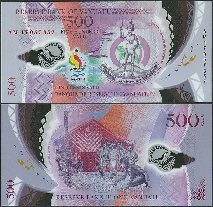 Picture of Vanuatu,Pw20,B214,500 Vatu,2017,Comm