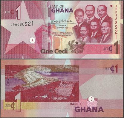 Picture of Ghana,B155,1 Cedi,2019