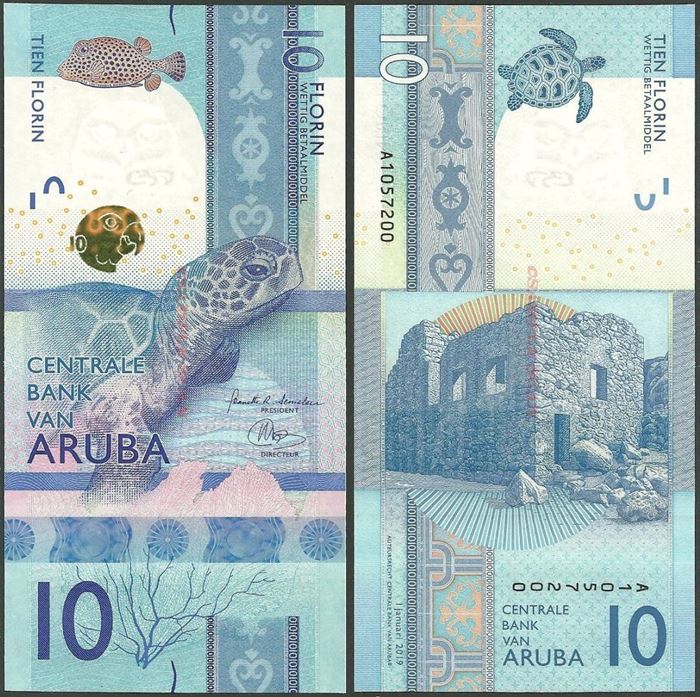 Picture of Aruba,P21,B121,10 Florin,2019