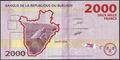 Picture of Burundi,B238b,2000 Francs,2018