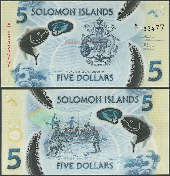 Picture of Solomon Islands,PNL,B221,5 Dollars,2019
