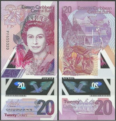 Picture of East Caribbean States,B242,20 Dollars,2019