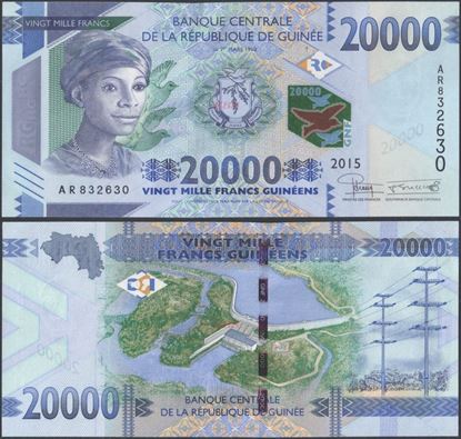 Picture of Guinea,P50,B341, 20000 Francs,2015