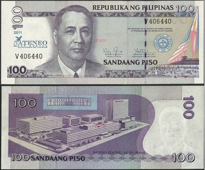 Picture of Philippines,P212,B1063,100 Piso,2011,Comm,Ateno Law