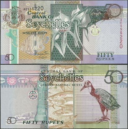 Picture of Seychelles,P43,B416a,50 Rupees,2011