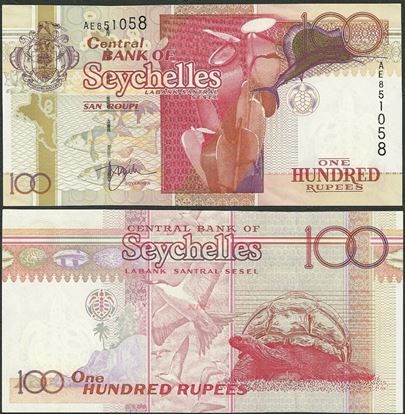 Picture of Seychelles,P40,B414b,100 Rupees,2005