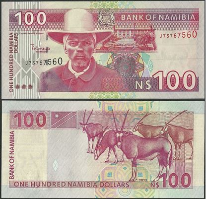 Picture of Namibia,P09A,B207,100 Dollars,2009