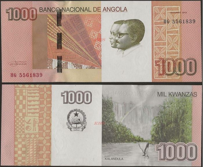 Picture of Angola,P156, B547,1000 Kwanzas,2012