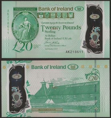 Picture of Northern Ireland,PNL,B138,20 Pounds,2017,Bank of Ireland