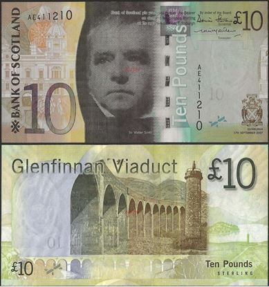 Picture of Scotland,P125a,10 Pounds,2007,BoS