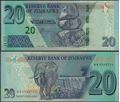Picture of Zimbabwe,B195,20 Dollars,2020,AA