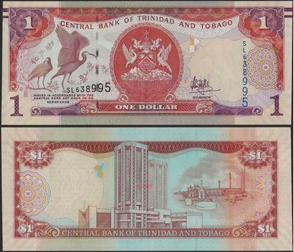 Picture of Trinidad & Tobago,P46A,B228b,1 Dollars,In 2017