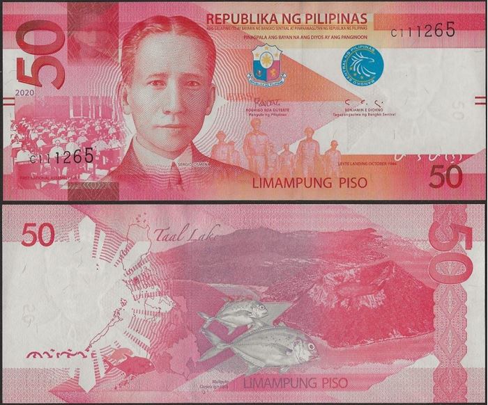 Picture of Philippines,B1090,50 Piso,2020