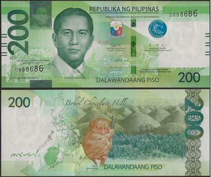 Picture of Philippines,Pw226,B1092,200 Piso,2020