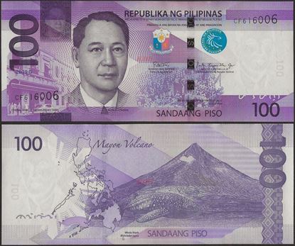 Picture of Philippines,P222,B1086g,100 Piso,2019