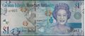 Picture of Cayman Islands,P38c,B218c,1 Dollar,D/7