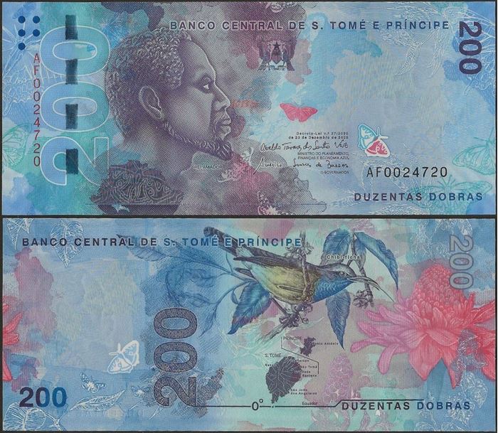 Picture of Sao Tome Principe,P81a,B316a,200 Dobras,2020