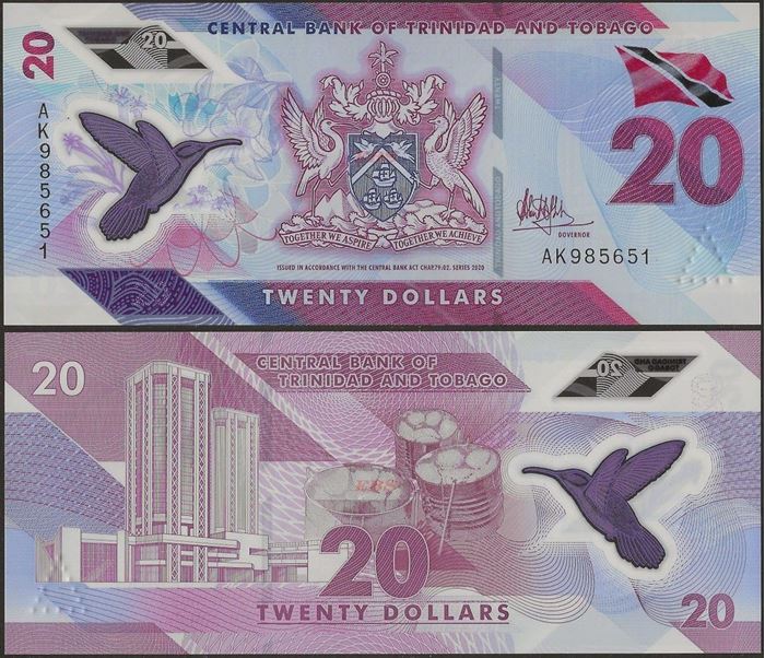 Picture of Trinidad & Tobago,B239,20 Dollars,2020