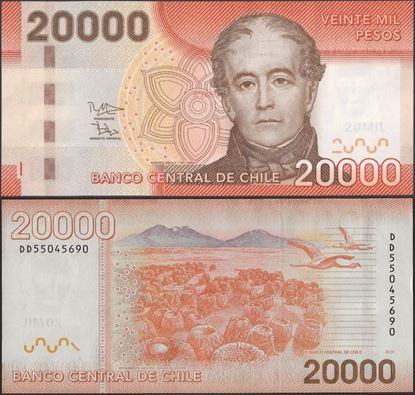 Picture of Chile,P165f,B300f,20000 Pesos,2015