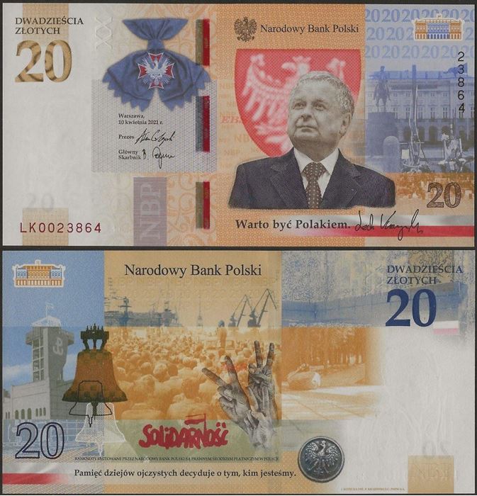 Picture of Poland,P195,BNP825a,20 Zloty,2021,Comm