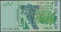 Picture of WAS A Ivory Coast,P117Au, B123Au,5000 Francs,2021