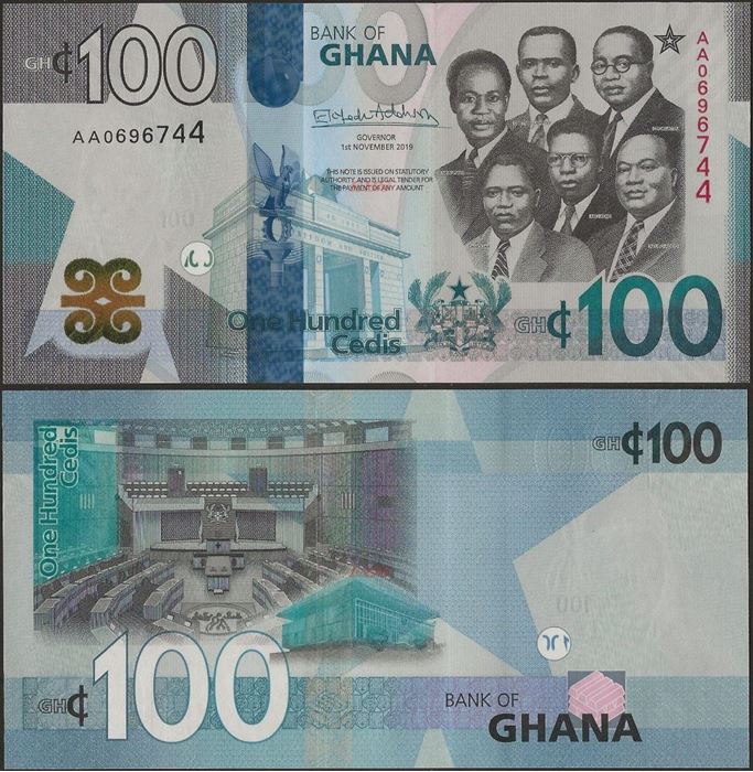 Picture of Ghana,P50?,B160,100 Cedi,2015