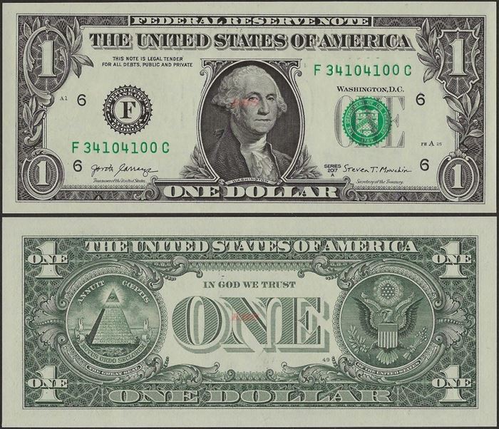 Picture of USA ,P544,1 Dollar,Atlanta GA -F,2017A 