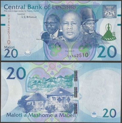 Picture of Lesotho,B228,20 Maloti,2021