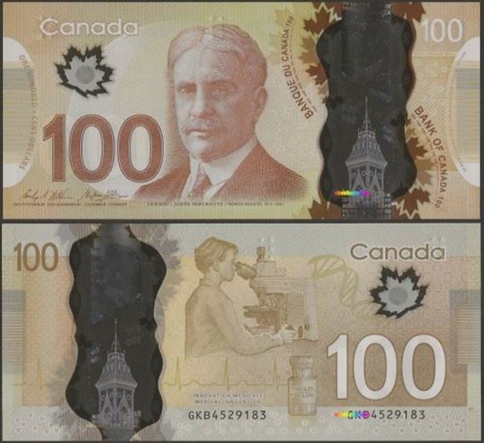 Picture of Canada,P110c,B375c,100 Dollars,Sg 17